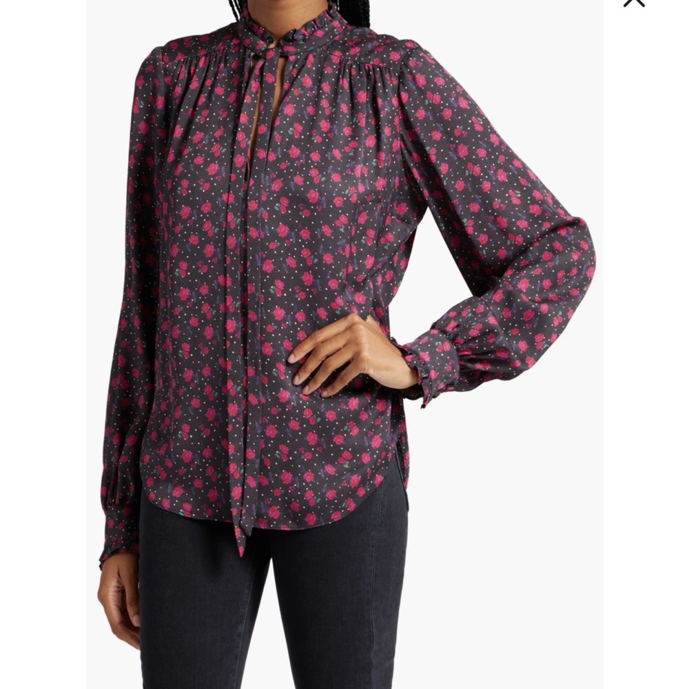 Veronica Beard Louama Floral Blouse, Size 4